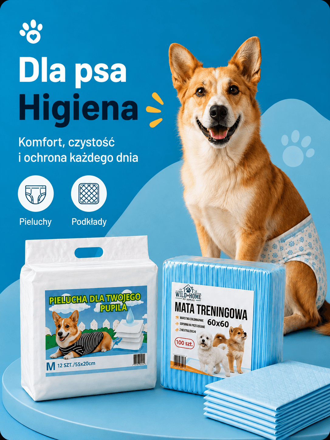 Dla psa: maty treningowe, pieluchy i PupTrim Pro